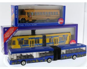 Schaal 1:55 Siku 3296, 3726 en 3731 set van 3 opnbaar-vervoer voertuigen #8659