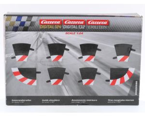 Schaal 1:24 Carrera 20020590 binnenkant schouder voor bocht 1/30° (6), eindstuk (2) #8794