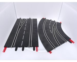 Schaal 1:24 Carrera 20030365 rijstrookwissel rechtsaf, van buiten naar binnen #8836