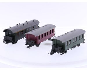 Schaal H0 Roco 4202 en 51244 set van 6 personenrijtuigen van de DB #8845