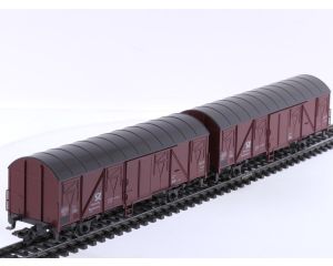 Schaal H0 Märklin 00760-14 en 00760-15 gesloten goederenwagen Gbs 245 set 'Deutsche Bundespost' van de DB #9014