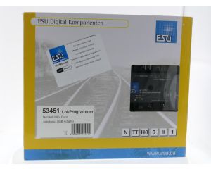 Schaal N, TT, H0, 0 II en 1 ESU 53451 LokProgrammer Set #9041