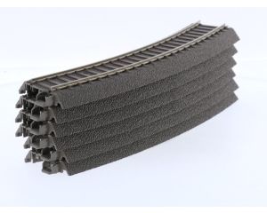 Schaal H0 Trix 62130 gebogen C-rail Radius 360 mm 30° 6 st. #9047