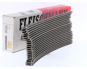 Schaal N Fleischmann Piccolo 9135 gebogen rails R4, 30° 20 st. #9091