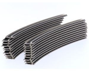 Schaal N Fleischmann Piccolo 9135 gebogen rails R4, 30° 20 st. #9091