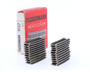 Schaal N Fleischmann Piccolo 9127 gebogen rails R2, 15° 20 st. #9097
