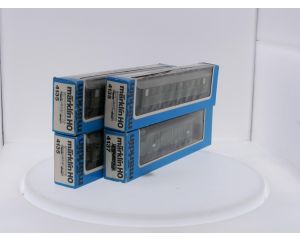 Schaal H0 Märklin 4135 & 4137 rijtuigen set Ccü en Pw4übay van de  K.Bay.Sts.B. / DRG #9108