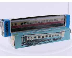 Schaal H0 Märklin 4055 en 4096 rijtuig set van de DB #9502