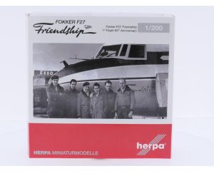 Schaal 1:200 Herpa 570930 Fokker F27 Friendship "1st Flight 65th Anniversary" KLM Reg. PH-KZE #9149