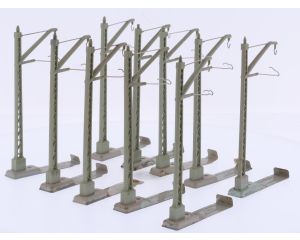 Schaal H0 Märklin 7009 bovenleidingmast met vaste voet zakje á 10 stuks #9160