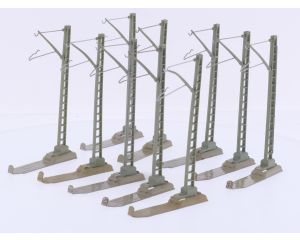 Schaal H0 Märklin 7009 bovenleidingmast met schuifbare voet zakje á 10 stuks #9161