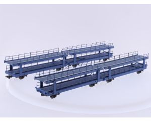 Schaal H0 Märklin 41762 autotransportwagen "Sylt" van de DB #9165