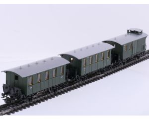 Schaal H0 Märklin 4007, 4008 en 4039 rijtuigen set met bagagewagon van de DB #9171