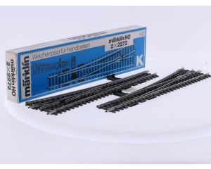 Schaal H0 Märklin 2271 K-Rails slanke wissel paar L + R #9224