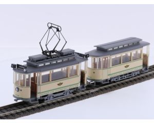 Schaal H0 Tram-Souvenirs Zwieachszug Köln (Oldtimer II) Tw 719 + Bw 115 Köln #9232