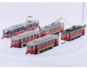 Schaal H0 MB Ringhoffer 5-delige tram set 'Praag' #9243
