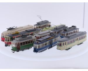 Schaal H0 tram set 10-delig Europa-thema #9252
