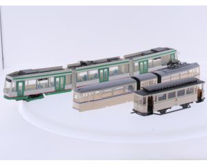 Schaal H0 tram set 3-delig Magdeburg en Leipzig #9254