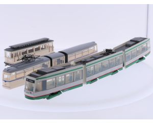 Schaal H0 tram set 3-delig Magdeburg en Leipzig #9254