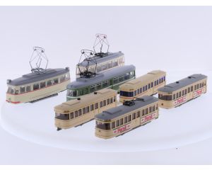 Schaal H0 7-delige tram set Duitsland. BASTLER #9260