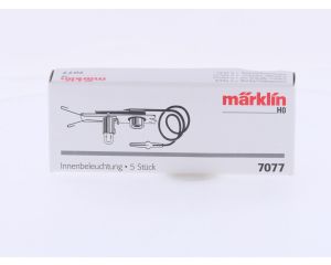 Schaal H0 Märklin 7077 set van 5 interieur verlichting voor blikken rijtuig #9285