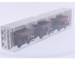 Schaal H0 Fleischmann NEW OLD STOCK 82 5505 K set van drie zijlossers van de DB #9467