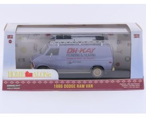 Schaal 1:43 Greenlight 86560 1986 Dodge Ram Van Oh-Kay plumbing & Heating 'Home alone' #9625