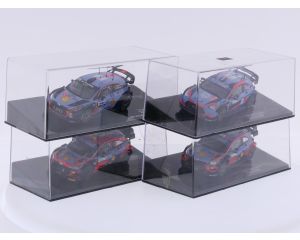 Schaal 1:43 IXO Models set van 4 Hyundai i20 coupe WRC no. 5 t/m no. 8 #9632