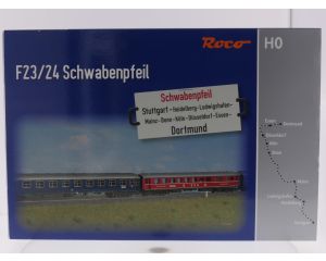 Schaal H0 Roco 64194 set F-trein „Schwabenpfeil“ 4-delig van de DB #9667