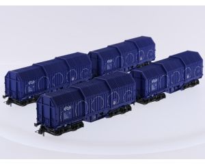 Schaal H0 Roco 44059 set van 4 Coilwagens van de NS #9700