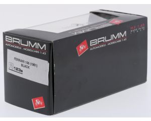 Schaal 1:43 Brumm NEW OLD STOCK R123s Ferrari 156 (1961) Black No. 3 #9735