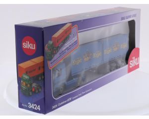 Schaal 1:55 Siku NEW OLD STOCK 3424 containervrachtwagen Circus Krone #9754