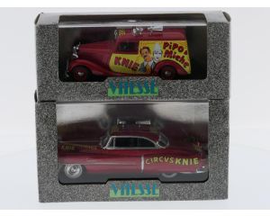 Schaal 1:43 Vitesse NEW OLD STOCK 287 en 299 set van 2 Circus Knie voertuigen #9762