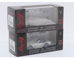Schaal 1:43 Bang NEW OLD STOCK 412 en 7149 set van 2 Shelby Cobra's Spyder Stradale en Bardhal Trophy #9776