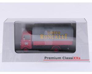 Schaal 1:43 Premium ClassiXXs NEW OLD STOCK 12508 Mercedes-Benz LP608 Pritschenwagen "Roncalli" #9814