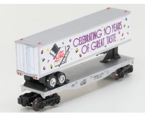 Schaal 0 K-Line K-6667TT Heavy Hauler Diet Coke 10th Anniversary Tractror/Trailer/Flatcar set #8361
