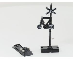 Schaal 0 RailKing 30-1093 No. 140 Banjo signal black base with white lettering #8367