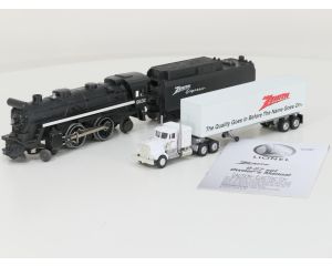 Schaal 0 Lionel 71-11826-212 Zenith Express Freight Set stoomlocomotief en vrachtwagen #8376