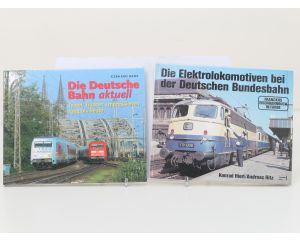 Set van 2 spoorwegboeken Die Elektrolokomotiven bei der Deutschen Bundesbahn en Die Deutsche Bahn aktuell - Hardcover #8730