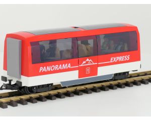 Playmobil 6342 Panorama Express Personen Wagon met 5 Playmobil reizigers.