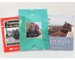 Britse Spoorwegen Boeken Set – Festiniog & Isle of Wight - 1 softcover 2 Hardcover #8848