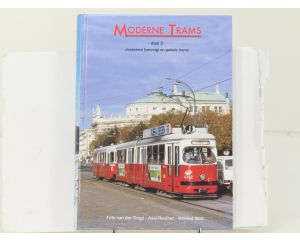 2 boeken Moderne Trams – deel 1 & 2, vierrassers en gelede trams - Hardcover #8885