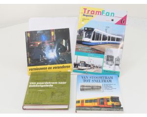 Set van 4 trampublicaties: boeken en TramFan Magazine #8886