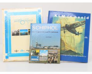 Set van 3 boeken over KLM en luchthaven Schiphol - Hardcover #8934