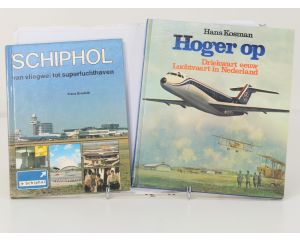 Set van 2 luchtvaartboeken – Schiphol & Nederlandse luchtvaartgeschiedenis - Hardcover #8937