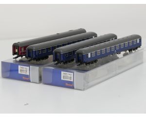 Schaal H0 Roco 74104 en 74105 set: 1/2 4-tlg. F-Zug „Toller Bomberg“ en 2-tlg. F-Zug "Bomberg" van de DB #9127