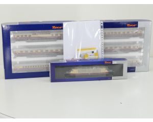 Schaal H0 Roco 72278, 74135 en 74136 TEE-set BR103 met TEE-rijtuigen "Rheingold" Teil 1 en 2 van de DB. Digitaal #9129