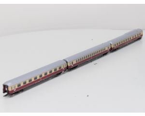 Schaal H0 Roco 72278, 74135 en 74136 TEE-set BR103 met TEE-rijtuigen "Rheingold" Teil 1 en 2 van de DB. Digitaal #9129