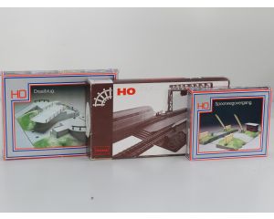 Schaal H0 bouwset draaibrug en spoorwegovergang #9507