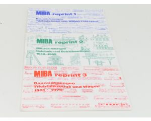 MIBA reprint 1, 2 en 3 Bauzeichnungen #9284
